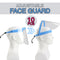 10 Pcs Safety Full Face Shield Reusable Washable Protection Adjustable Transpared Face Guard Anti-Splash